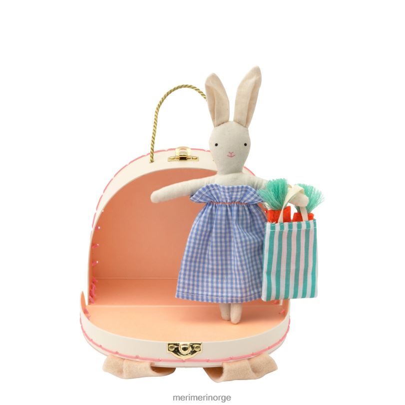 MERI MERI bunny mini koffertdukke 04TF41090 barn leker og kler seg ut