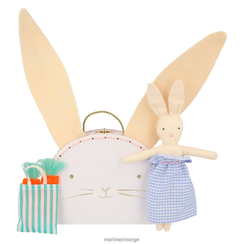 MERI MERI bunny mini koffertdukke 04TF41090 barn leker og kler seg ut