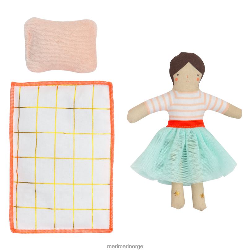 MERI MERI lila mini koffertdukke 04TF41088 barn leker og kler seg ut