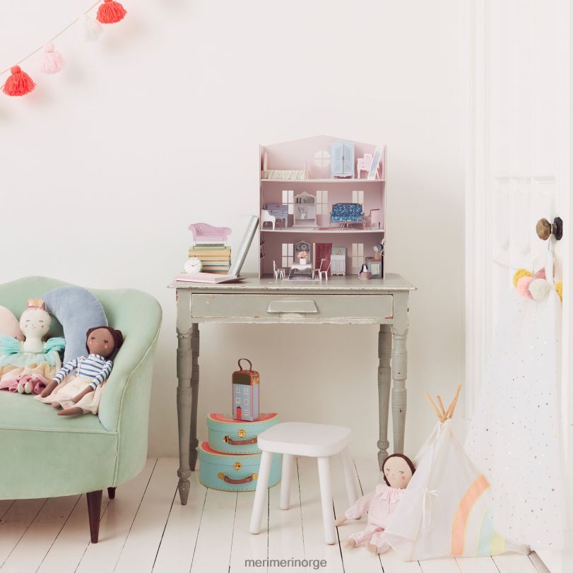 MERI MERI mini papir dukkehus 04TF41092 barn leker og kler seg ut