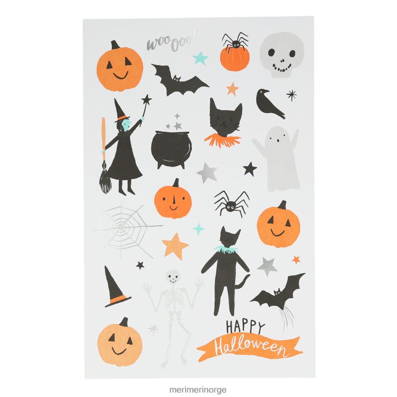 MERI MERI glad halloween tatoveringsark (x 2 ark) 04TF41044 barn leker og kler seg ut