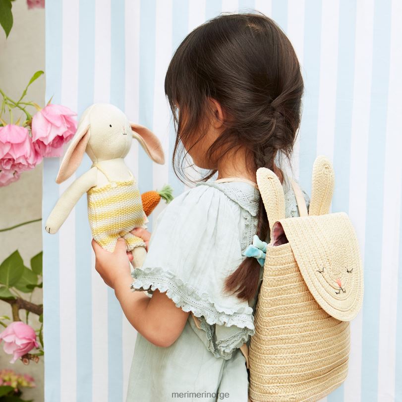 MERI MERI raffia bunny ryggsekk 04TF41070 barn leker og kler seg ut