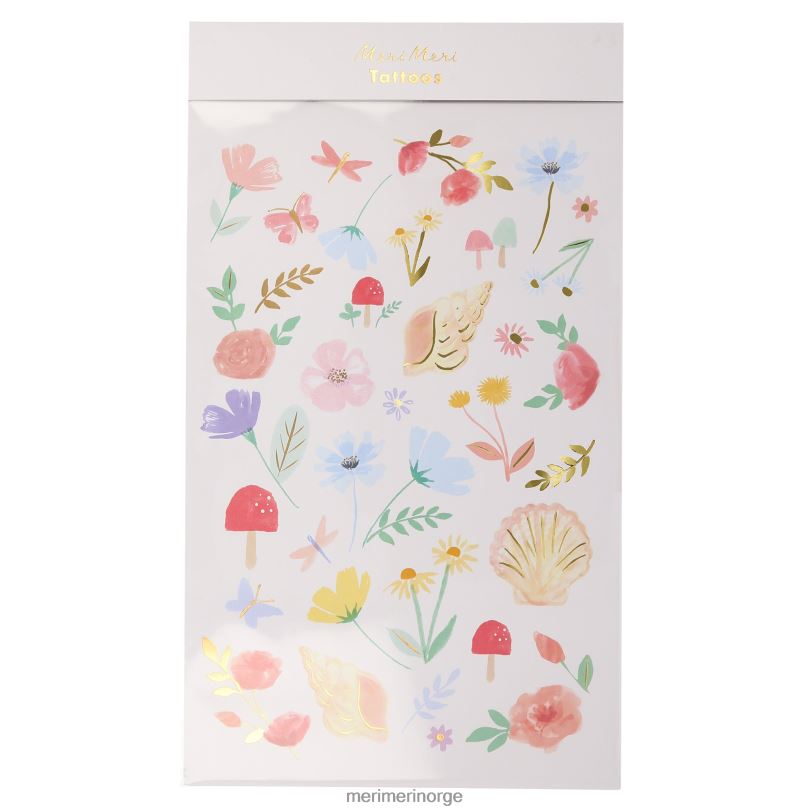 MERI MERI tatoveringsark med blomster (x 2 ark) 04TF41036 barn leker og kler seg ut