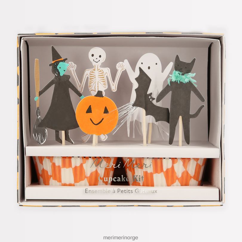 MERI MERI happy halloween cupcake-sett (x 24 toppers) 04TF41020 festutstyr