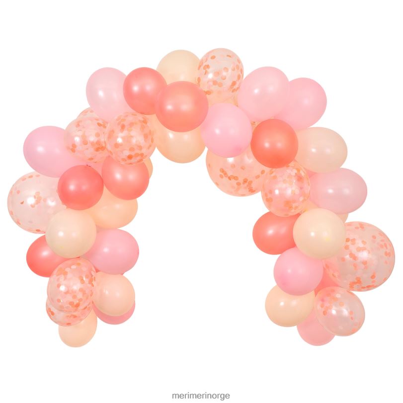 MERI MERI rosa ballong og streamer-krans (x 50 ballonger) 04TF41005 festutstyr
