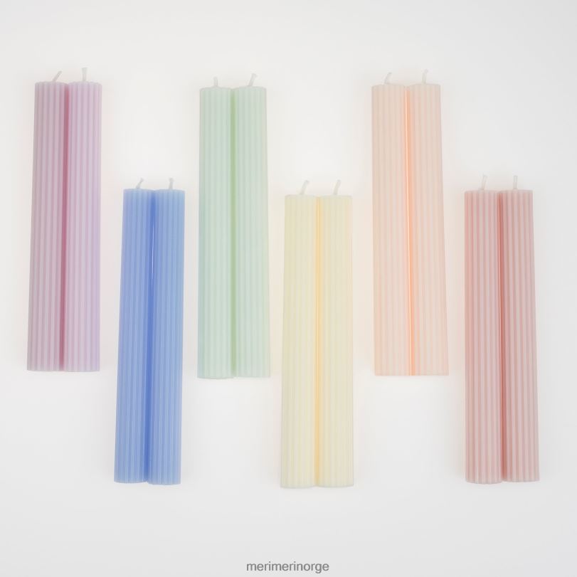 MERI MERI pastell bordlys (x 12) 04TF41000 festutstyr