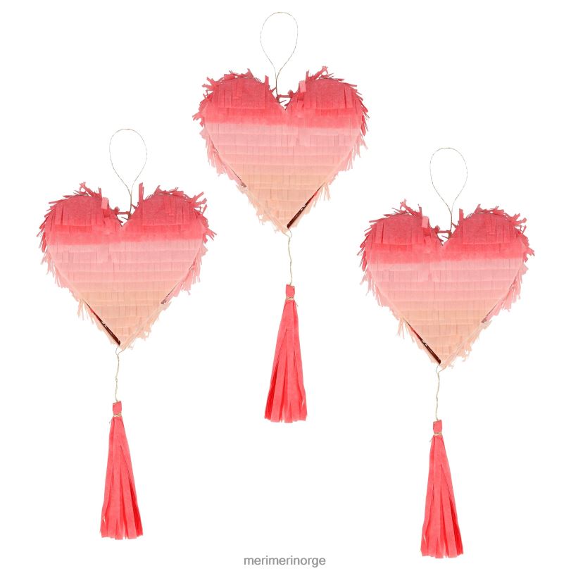 MERI MERI ombre hjerte pinata favoriserer (x 3) 04TF41045 festutstyr