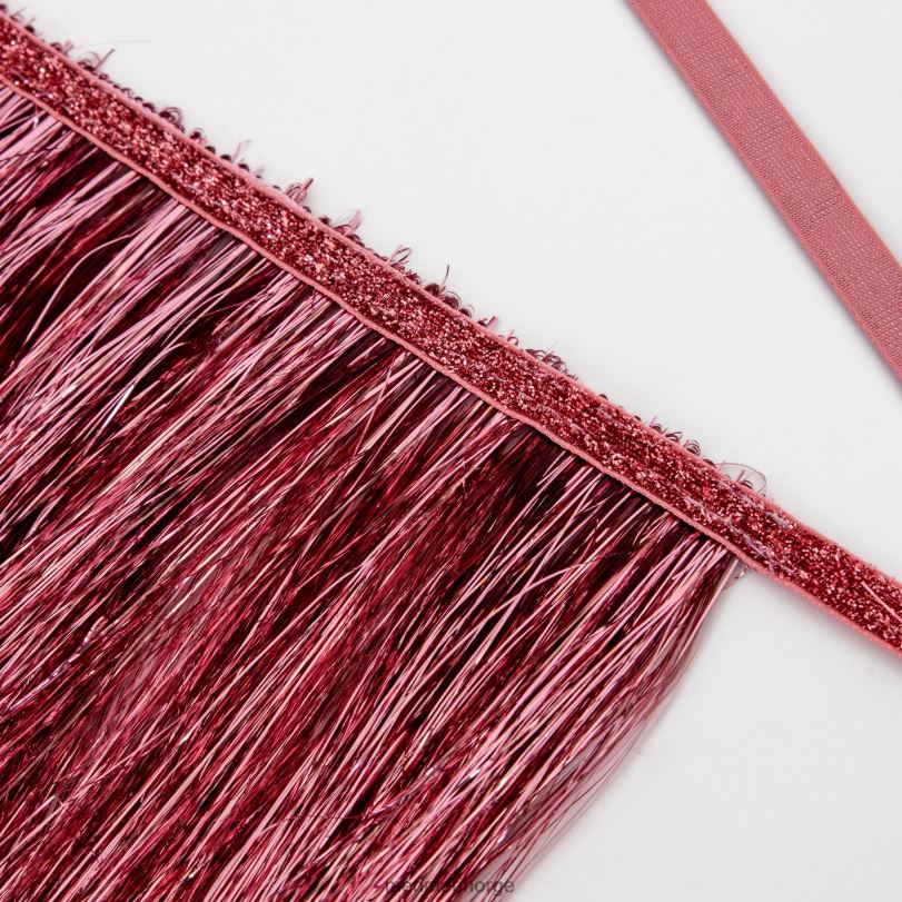 MERI MERI rosa tinsel frynser krans 04TF4967 festutstyr