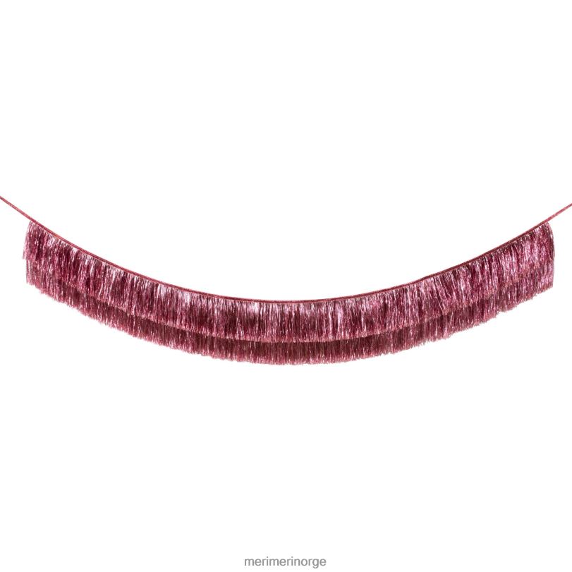 MERI MERI rosa tinsel frynser krans 04TF4967 festutstyr