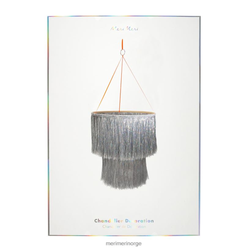 MERI MERI sølv tinsel lysekrone 04TF4982 festutstyr