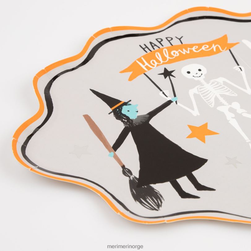MERI MERI glade halloween-plater (x 8) 04TF4960 festutstyr