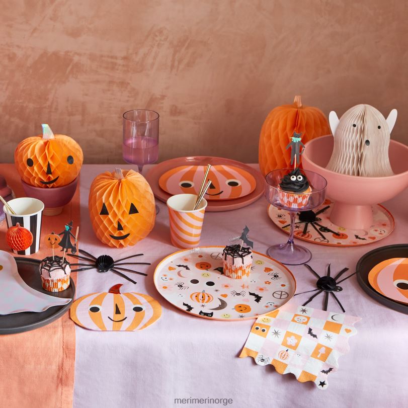 MERI MERI groovy halloween-ikon middagstallerkener (x 8) 04TF4959 festutstyr