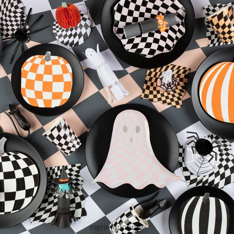 MERI MERI halloween brikke middagstallerkener (x 8) 04TF4953 festutstyr