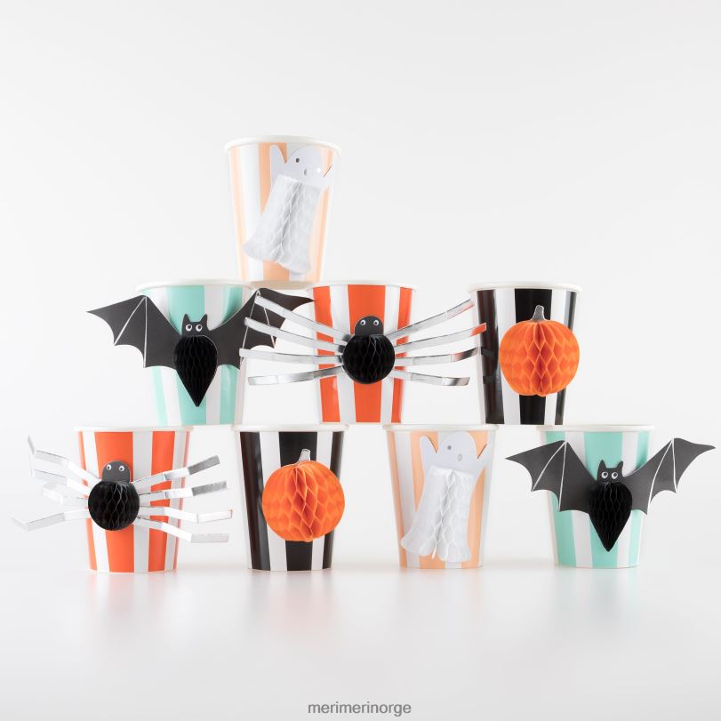 MERI MERI halloween honeycomb kopper (x 8) 04TF4934 festutstyr