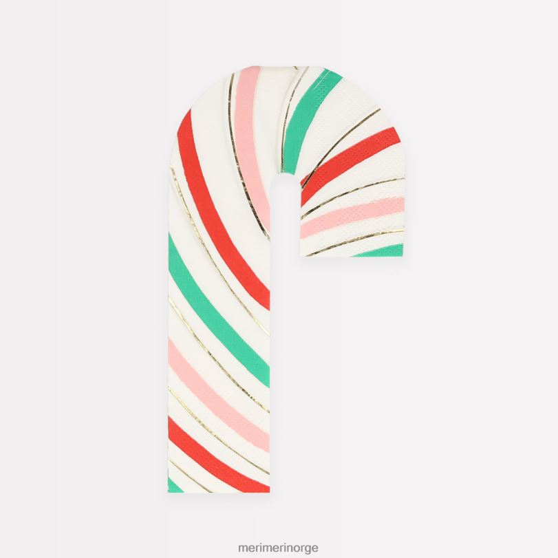 MERI MERI stripete candy cane servietter (x 16) 04TF428 festutstyr