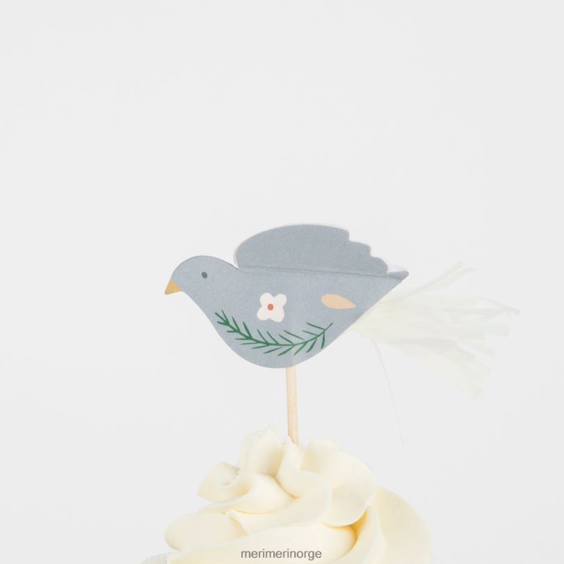 MERI MERI folk woodland cupcake-sett (x 24 toppers) 04TF450 høytidssamling