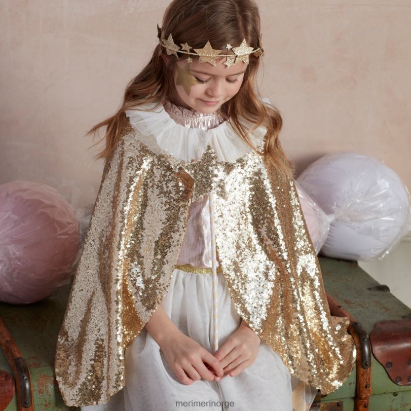 MERI MERI gull sparkle cape kostyme 04TF468 høytidssamling