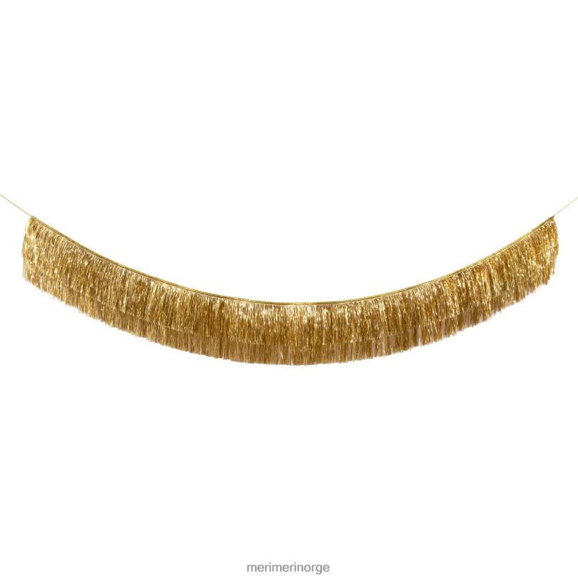 MERI MERI gull tinsel frynser krans 04TF458 høytidssamling