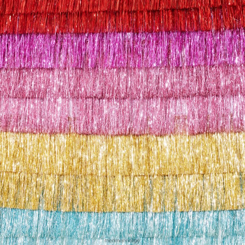 MERI MERI gull tinsel frynser krans 04TF458 høytidssamling