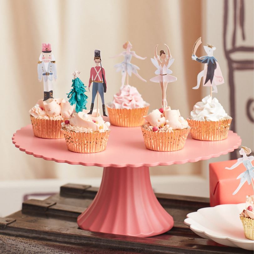 MERI MERI nøtteknekker cupcake-sett (x 24 toppers) 04TF4132 høytidssamling