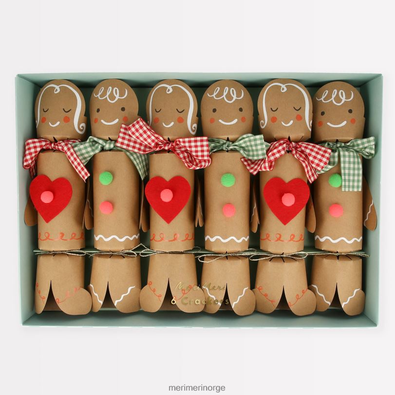 MERI MERI pepperkakekjeks (x 6) 04TF492 høytidssamling