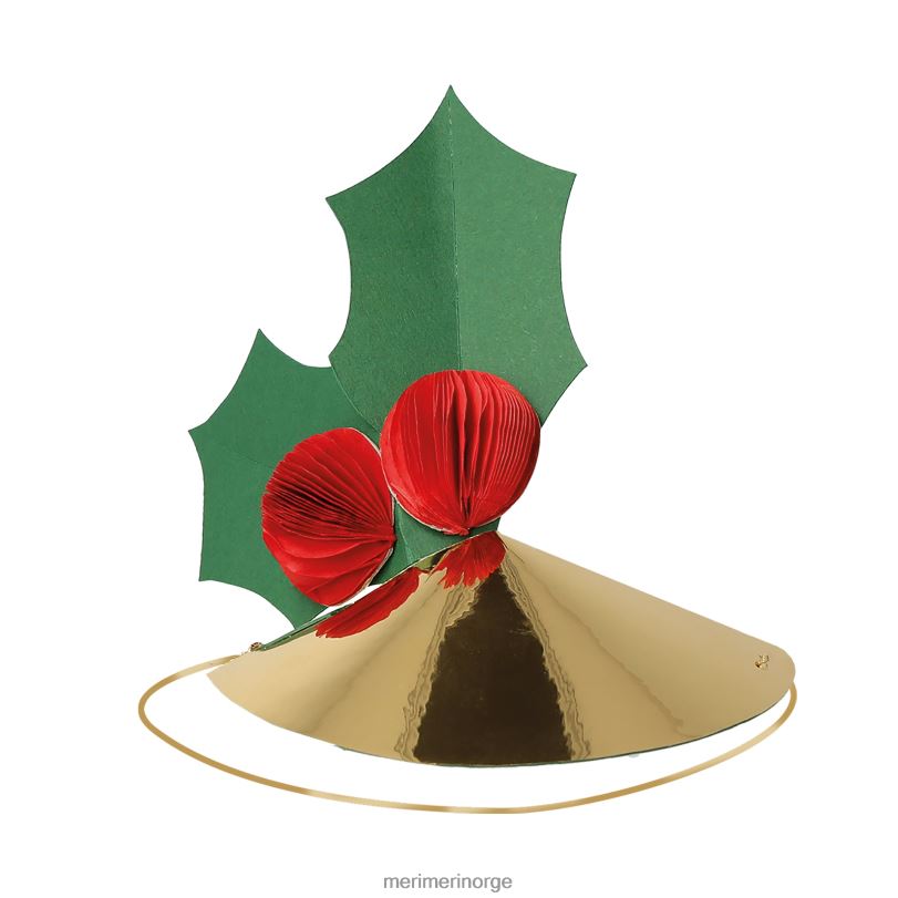 MERI MERI blandede julefesthatter (x 6) 04TF415 høytidssamling