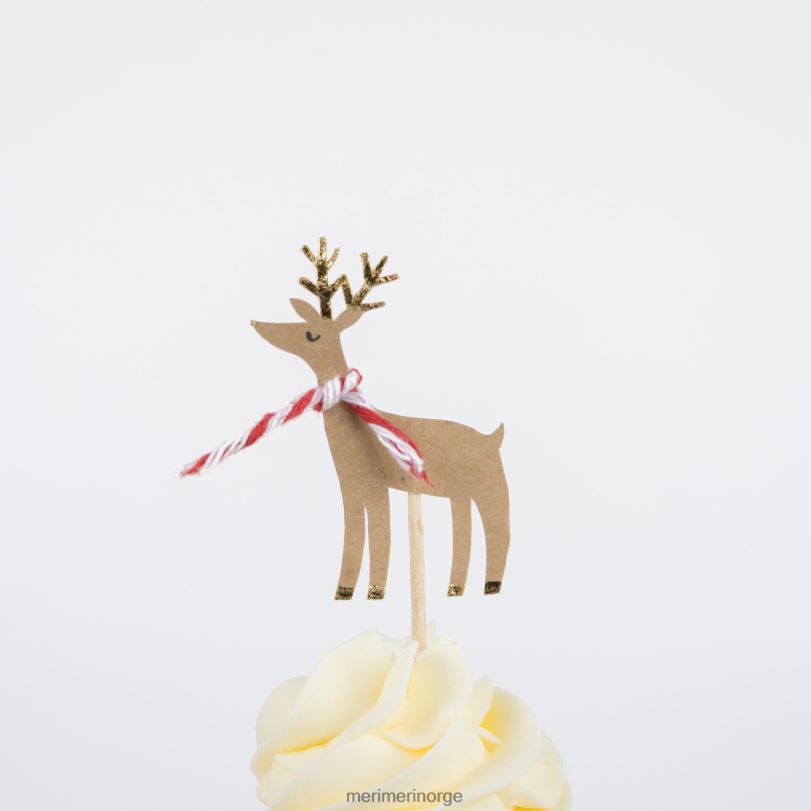 MERI MERI festlig huscupcakesett (x 24 toppers) 04TF49 høytidssamling