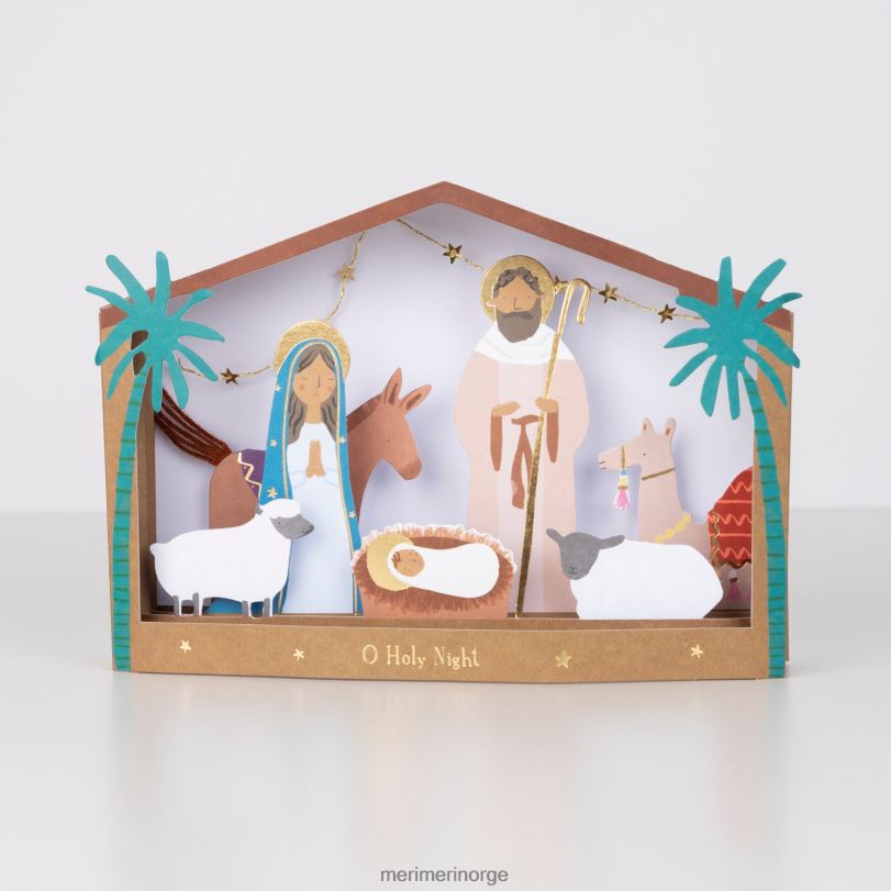 MERI MERI julekort for fødselsdag diorama 04TF4135 høytidssamling