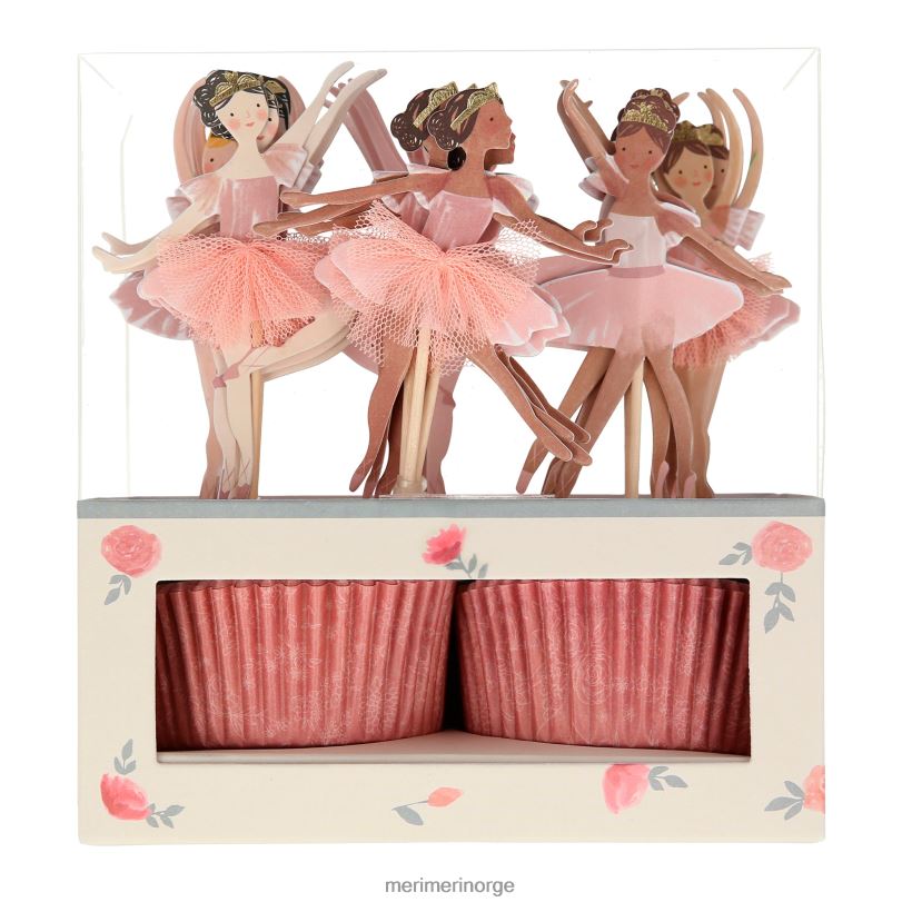 MERI MERI ballerina cupcake-sett (x 24 toppers) 04TF4190 samlinger