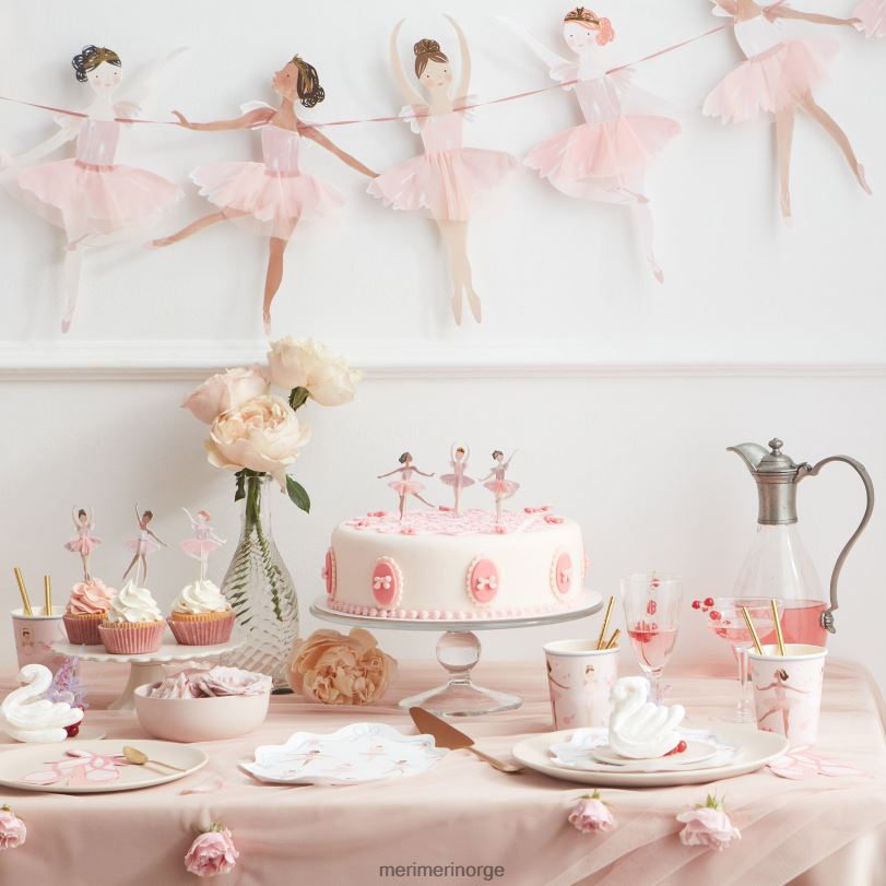 MERI MERI ballerina cupcake-sett (x 24 toppers) 04TF4190 samlinger
