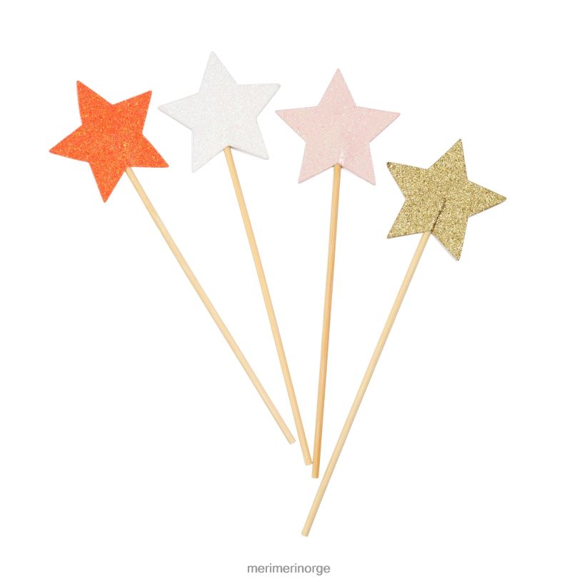 MERI MERI glitterstjernestaver (x 8) 04TF4300 samlinger
