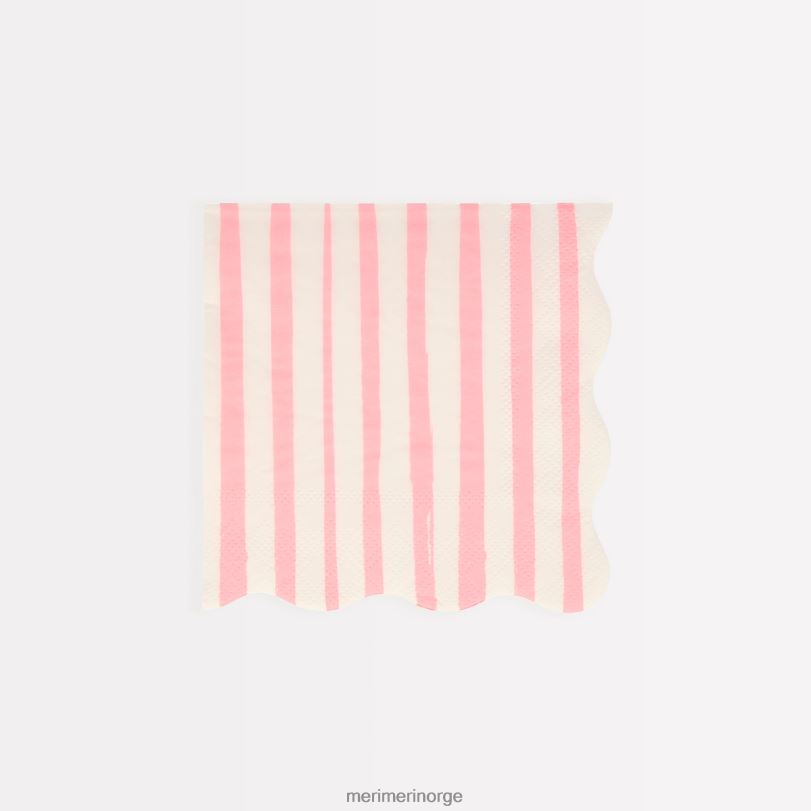 MERI MERI rosa stripe små servietter (x 16) 04TF4206 samlinger