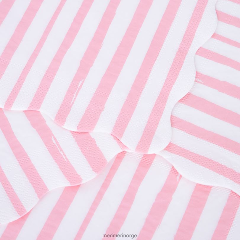 MERI MERI rosa stripe små servietter (x 16) 04TF4206 samlinger
