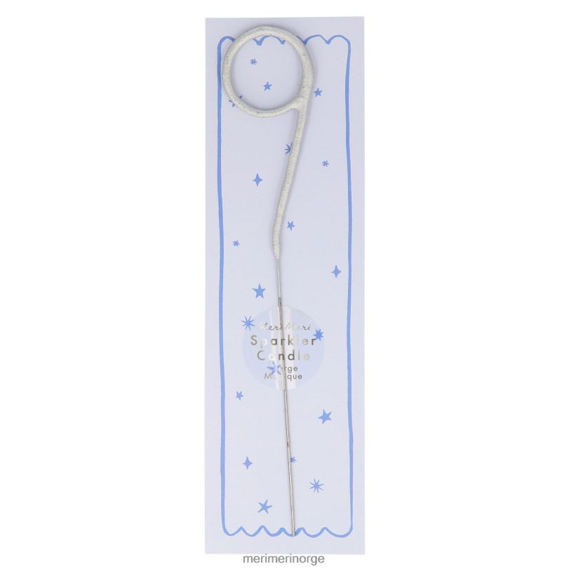 MERI MERI sølv sparkler tall 0 til 9 lys 04TF4229 samlinger