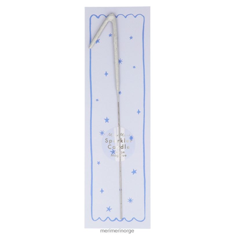 MERI MERI sølv sparkler tall 0 til 9 lys 04TF4229 samlinger
