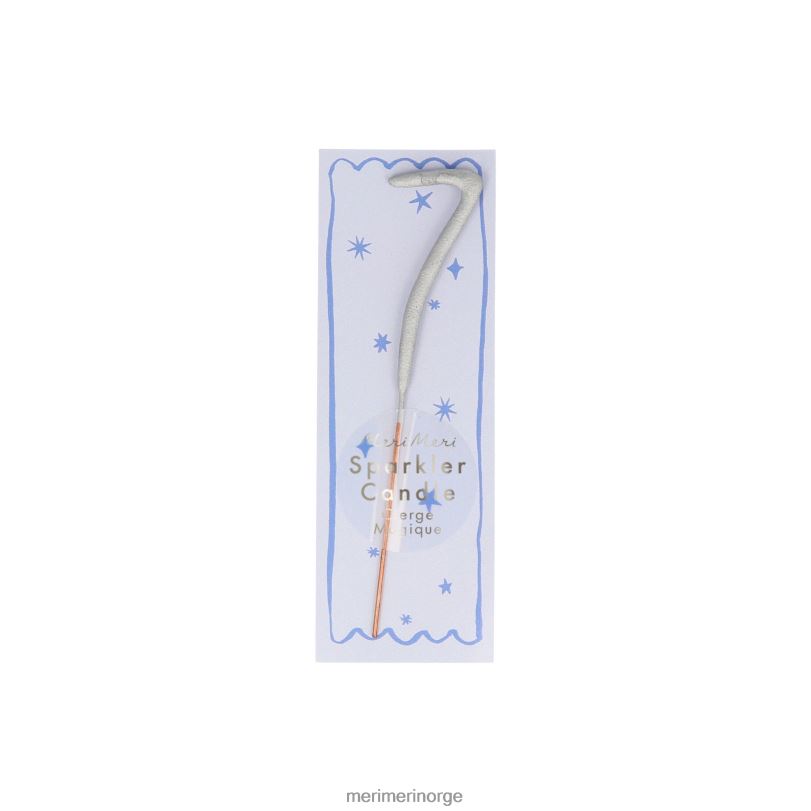MERI MERI sølv sparkler tall 0 til 9 mini lys 04TF4230 samlinger