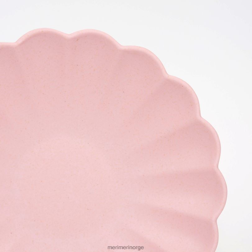 MERI MERI små rosa gjenbrukbare bambusplater (x 6) 04TF4218 samlinger