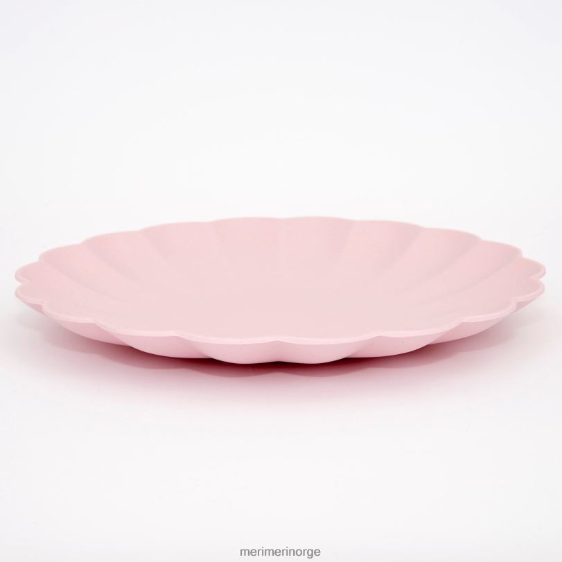 MERI MERI store rosa gjenbrukbare bambusplater (x 6) 04TF4217 samlinger