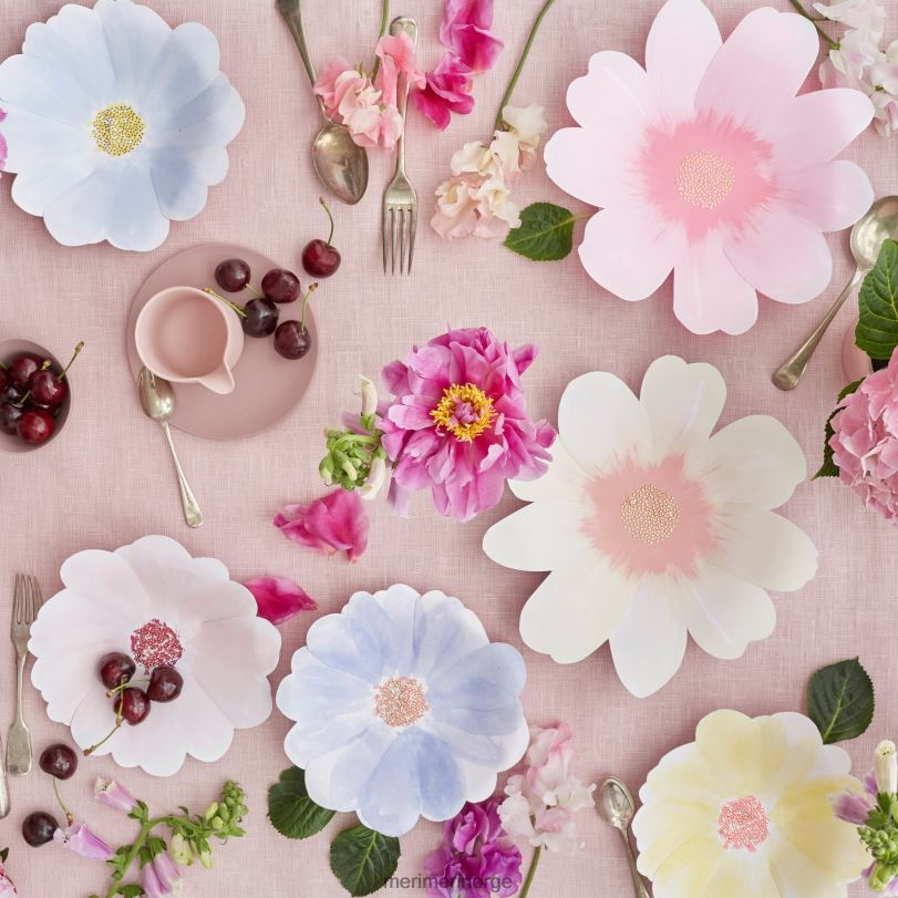 MERI MERI blomsterhage store tallerkener (x 8) 04TF4378 samlinger