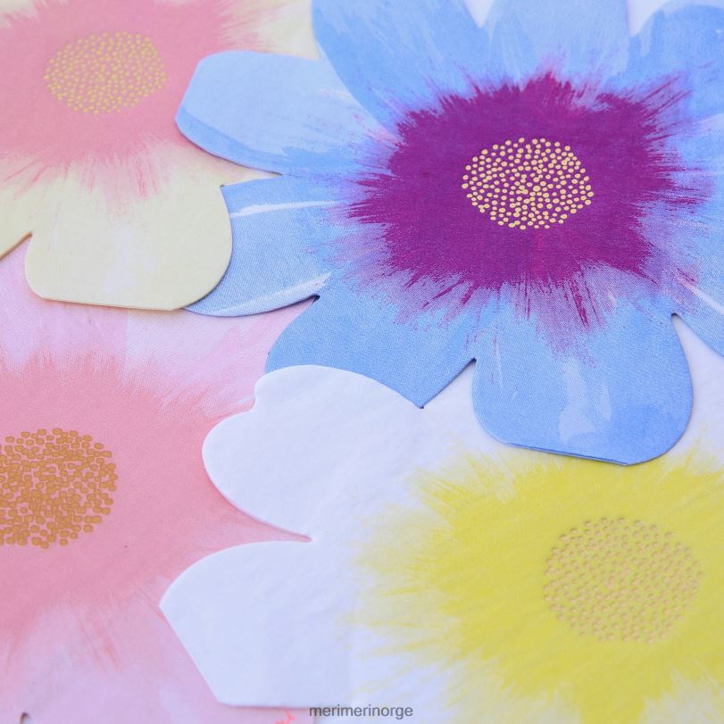 MERI MERI blomsterhageservietter (x 16) 04TF4380 samlinger