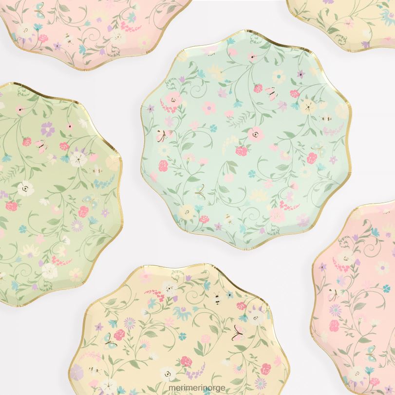 MERI MERI laduree paris blomstersideplater (x 8) 04TF4382 samlinger