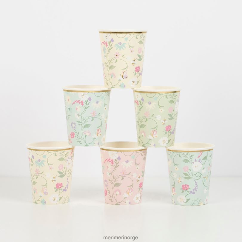 MERI MERI lauree paris blomsterkopper (x 8) 04TF4384 samlinger