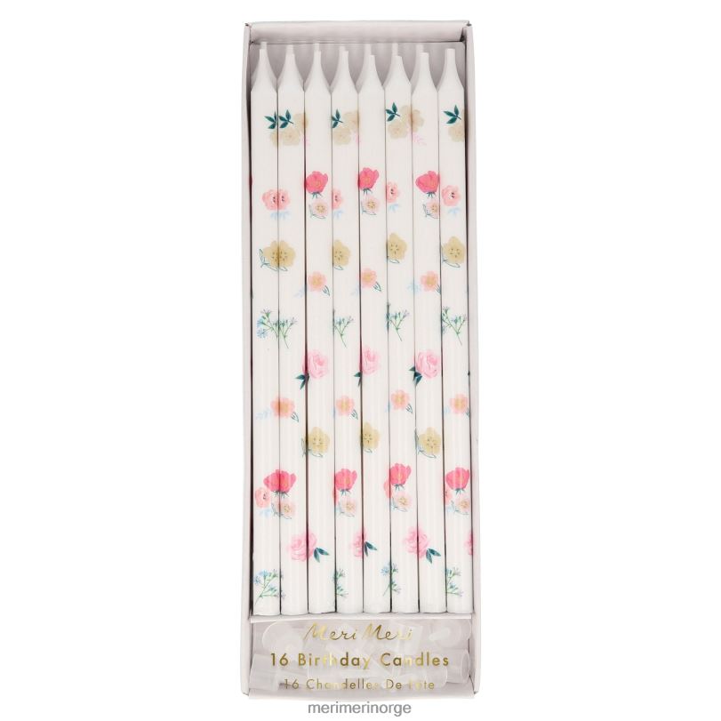MERI MERI lys med blomstermønster (x 16) 04TF4399 samlinger