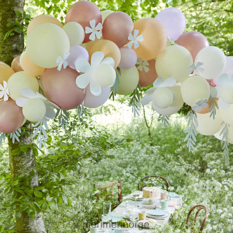 MERI MERI pastellfarget tusenfryd ballongkrans (x 51 ballonger) 04TF4355 samlinger
