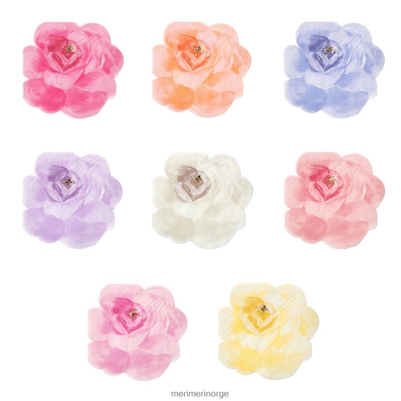 MERI MERI rosehageservietter (x 16) 04TF4386 samlinger