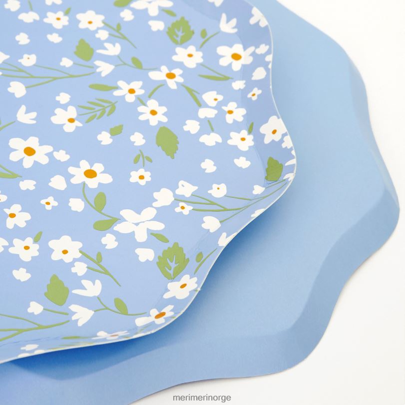MERI MERI skrøpelige blomstersideplater (x 12) 04TF4363 samlinger