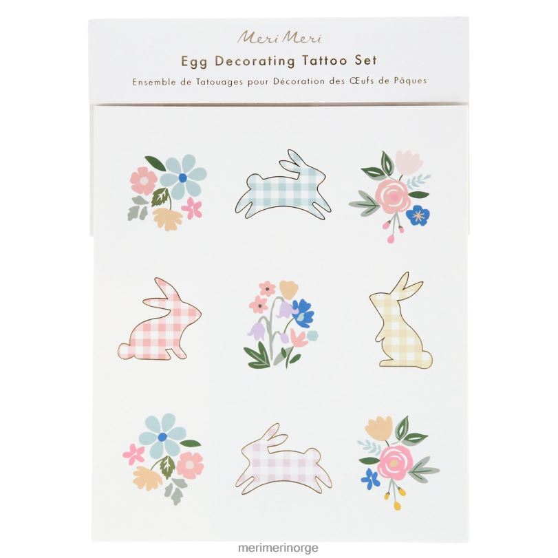MERI MERI eggdekorerende tatoveringssett (x 27 tatoveringer) 04TF4457 samlinger