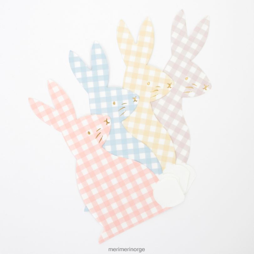 MERI MERI gingham bunny servietter (x 16) 04TF4455 samlinger