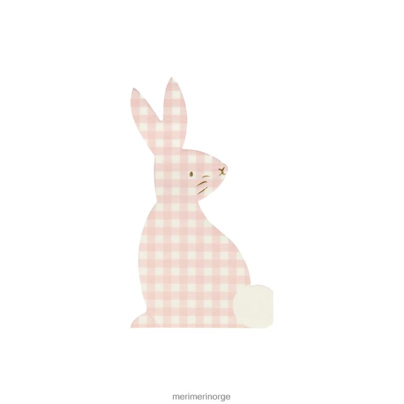 MERI MERI gingham bunny servietter (x 16) 04TF4455 samlinger