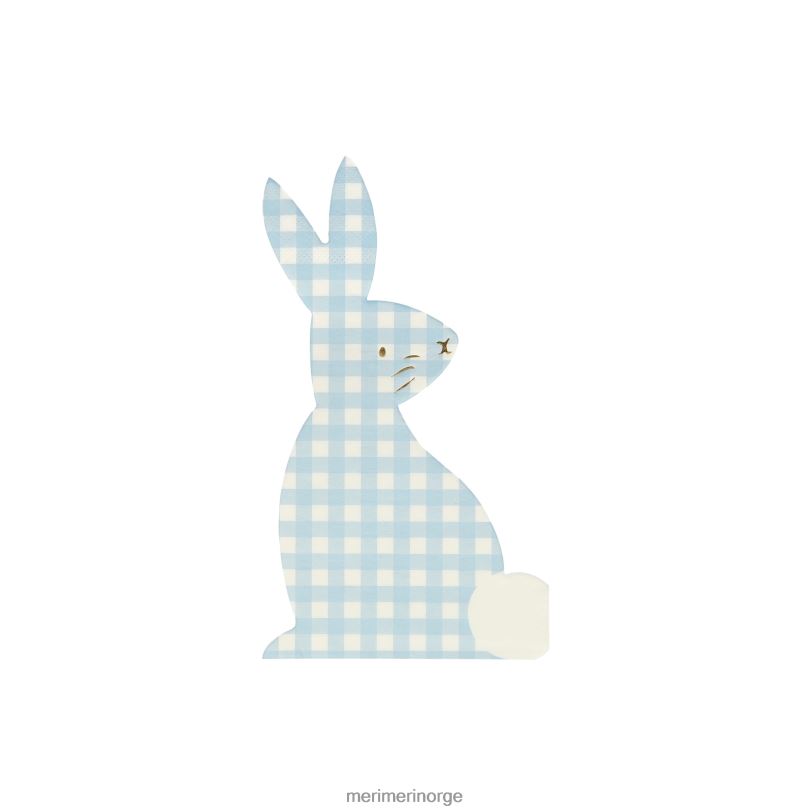 MERI MERI gingham bunny servietter (x 16) 04TF4455 samlinger